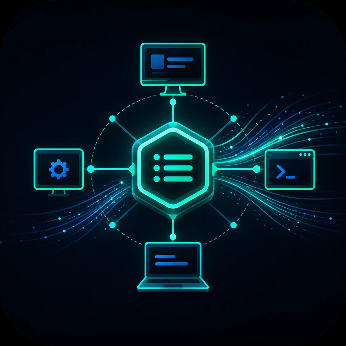GhostFlood connected workflow illustration